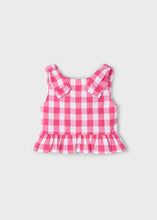 Load image into Gallery viewer, Checkered peplum Top
