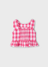Load image into Gallery viewer, Checkered peplum Top
