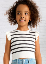 Load image into Gallery viewer, Ribbed Knit Flutter Sleeve Top
