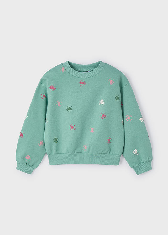 Teal Applique Sweatshirt