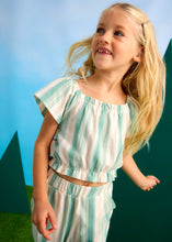 Load image into Gallery viewer, Jade Striped Shirt And Pant Set
