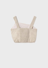Load image into Gallery viewer, Linen Asymmetrical Top With Bow
