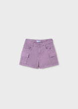 Load image into Gallery viewer, Purple Cargo Twill Shorts
