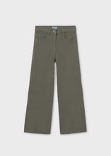 Load image into Gallery viewer, Twill Bay Leaf Wide Leg Pant
