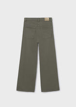 Load image into Gallery viewer, Twill Bay Leaf Wide Leg Pant
