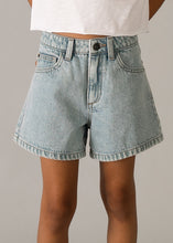 Load image into Gallery viewer, Light Wash Basic Denim Girl's Shorts
