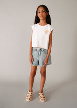 Load image into Gallery viewer, Light Wash Basic Denim Girl's Shorts
