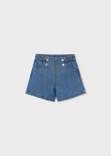 Load image into Gallery viewer, Light Wash Denim Bermuda Girl's Shorts
