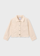 Load image into Gallery viewer, Light Beige Twill Frayed Jacket
