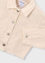Load image into Gallery viewer, Light Beige Twill Frayed Jacket
