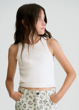 Load image into Gallery viewer, Gold-Studded Ribbed Racerback Top
