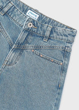 Load image into Gallery viewer, Medium Wash Riveted Girl's Denim Shorts
