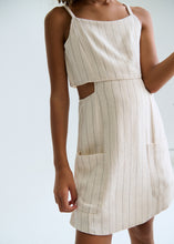 Load image into Gallery viewer, Cut-Out Stripped Romper

