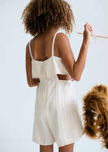 Load image into Gallery viewer, Cut-Out Stripped Romper
