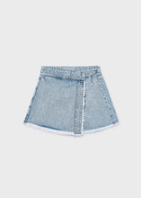 Load image into Gallery viewer, Denim Fray Edged Skort
