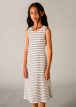 Load image into Gallery viewer, Striped Peek-A-Boo Midi Dress
