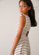 Load image into Gallery viewer, Striped Peek-A-Boo Midi Dress
