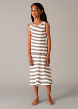 Load image into Gallery viewer, Striped Peek-A-Boo Midi Dress
