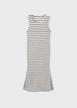 Load image into Gallery viewer, Striped Peek-A-Boo Midi Dress
