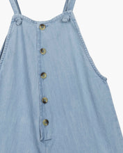 Load image into Gallery viewer, Chambray Denim Shortie Overalls
