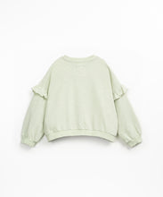 Load image into Gallery viewer, Light Sage Ruffled Crewneck

