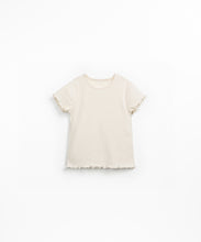 Load image into Gallery viewer, Cream Rib Lettuce Edge Tee
