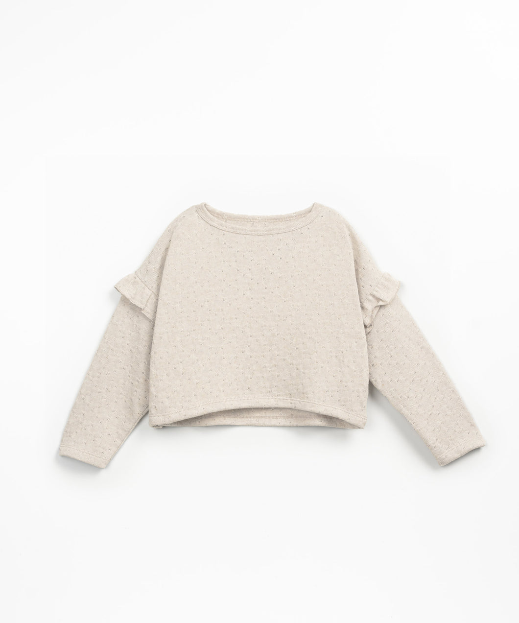 Oat Pointelle Jersey Sweater