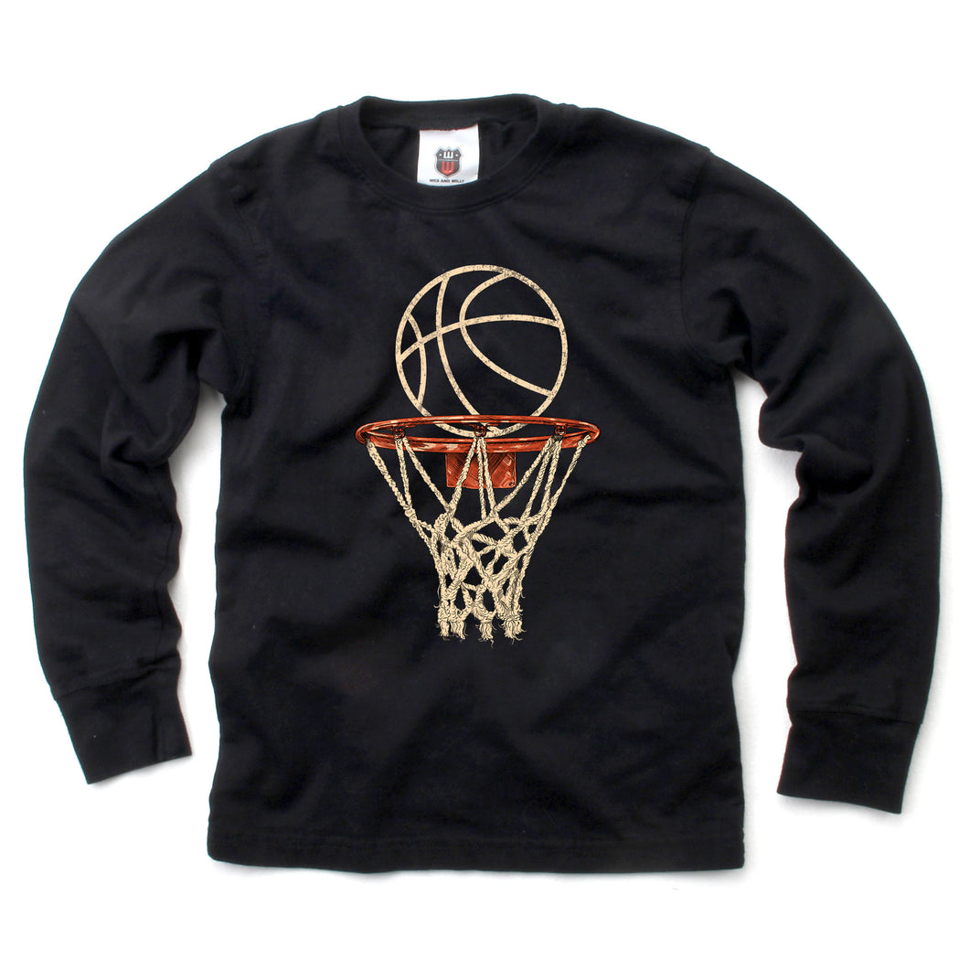 Basketball Hoop Long Sleeve Top
