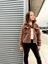 Load image into Gallery viewer, Mocha Sherpa Jacket
