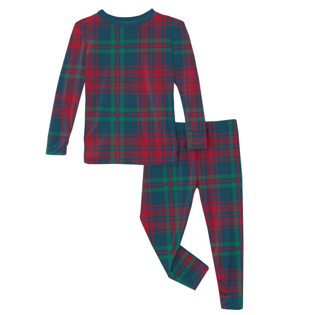 Peacock Plaid PJ Set