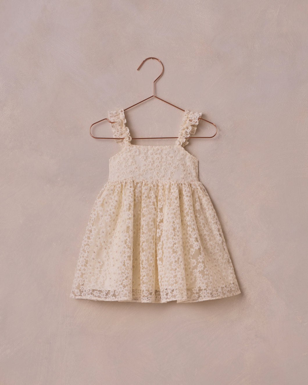 Embroidered Daisy Tulle Mara Dress