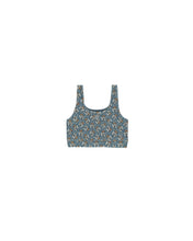 Load image into Gallery viewer, Blue Floral Swift Sports Bra
