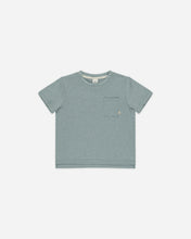 Load image into Gallery viewer, Heathered Ocean Cove Essential Pocket Tee
