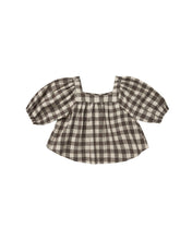 Load image into Gallery viewer, Charcoal Check Gia Blouse
