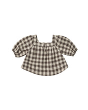 Load image into Gallery viewer, Charcoal Check Gia Blouse
