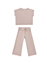 Load image into Gallery viewer, Heathered Mauve Cozy Rib Knit Set
