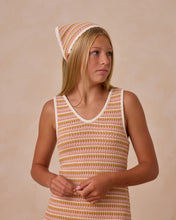 Load image into Gallery viewer, Pink Stripe Crochet Tank Mini Dress

