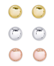 Load image into Gallery viewer, Ball Studs 3pc Earring Set
