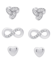 Load image into Gallery viewer, Love Love Love 3pc Earring Set
