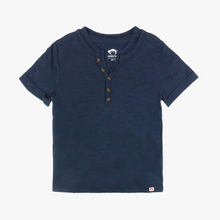 Load image into Gallery viewer, Navy Blue Hilltop Henley
