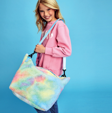 Load image into Gallery viewer, Rainbow Sherpa Weekender Bag
