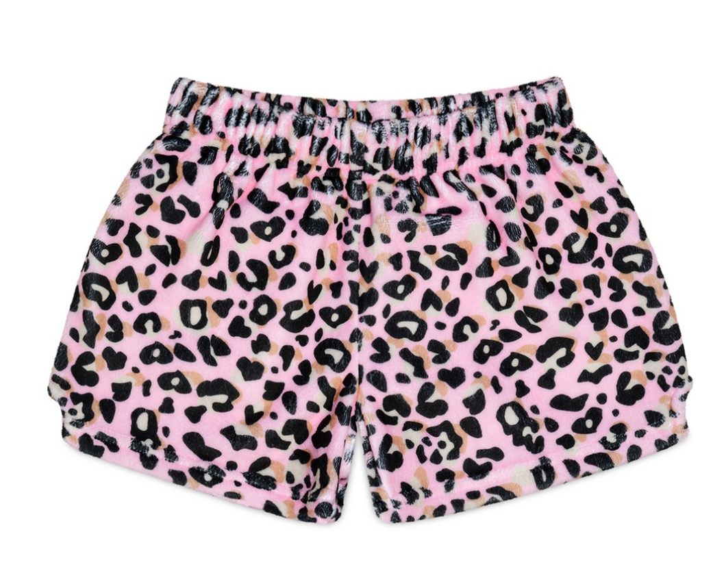 Lush Leopard Plush Shorts