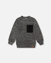 Load image into Gallery viewer, Brushed Grey Jersey Pocket Top
