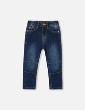 Load image into Gallery viewer, Dark Denim Stitched Pant
