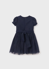Load image into Gallery viewer, Navy Glitter Tulle Dress
