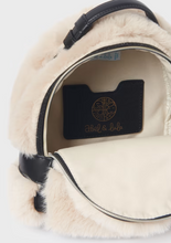 Load image into Gallery viewer, Beige Faux Fur Backpack
