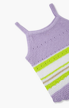 Load image into Gallery viewer, Lavender Haze Crochet Tank
