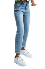 Load image into Gallery viewer, High Rise Polka Dot Crop Denim
