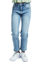 Load image into Gallery viewer, High Rise Polka Dot Crop Denim
