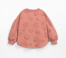 Load image into Gallery viewer, Deep Rose Shells Bubble Crewneck
